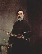 Francesco Hayez Self portrait at age 69 oil painting reproduction